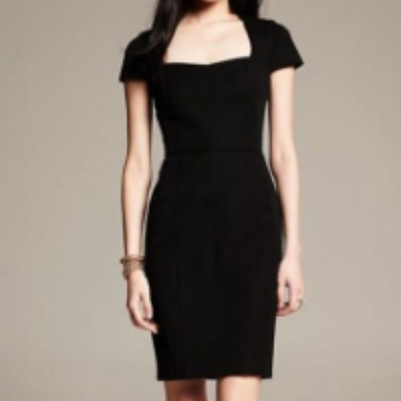 Banana Republic Black Midi Dress - Picture 8 of 15